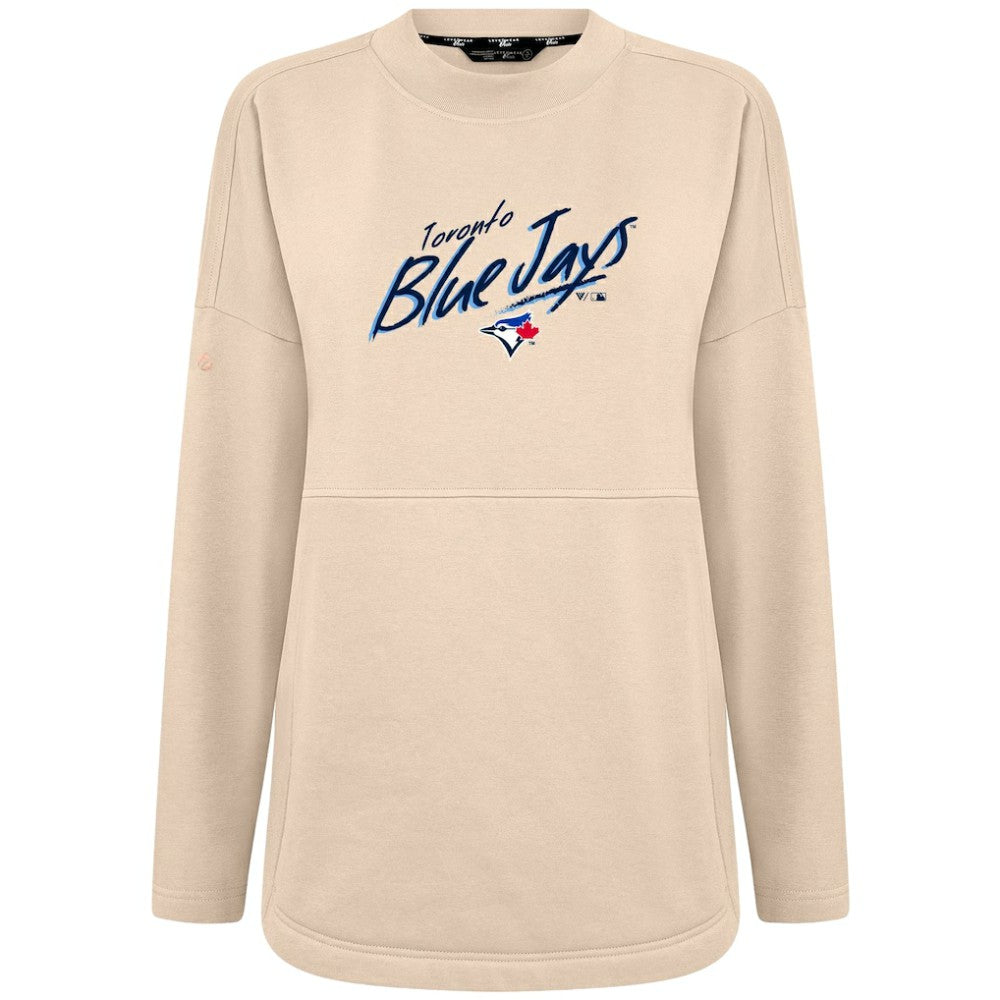 Khaki Toronto Blue Jays Levelwear Women's Oversized Beaudry Sizzle Top