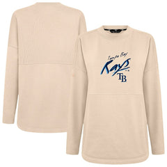 Khaki Tampa Bay Rays Levelwear Women's Oversized Beaudry Sizzle Top