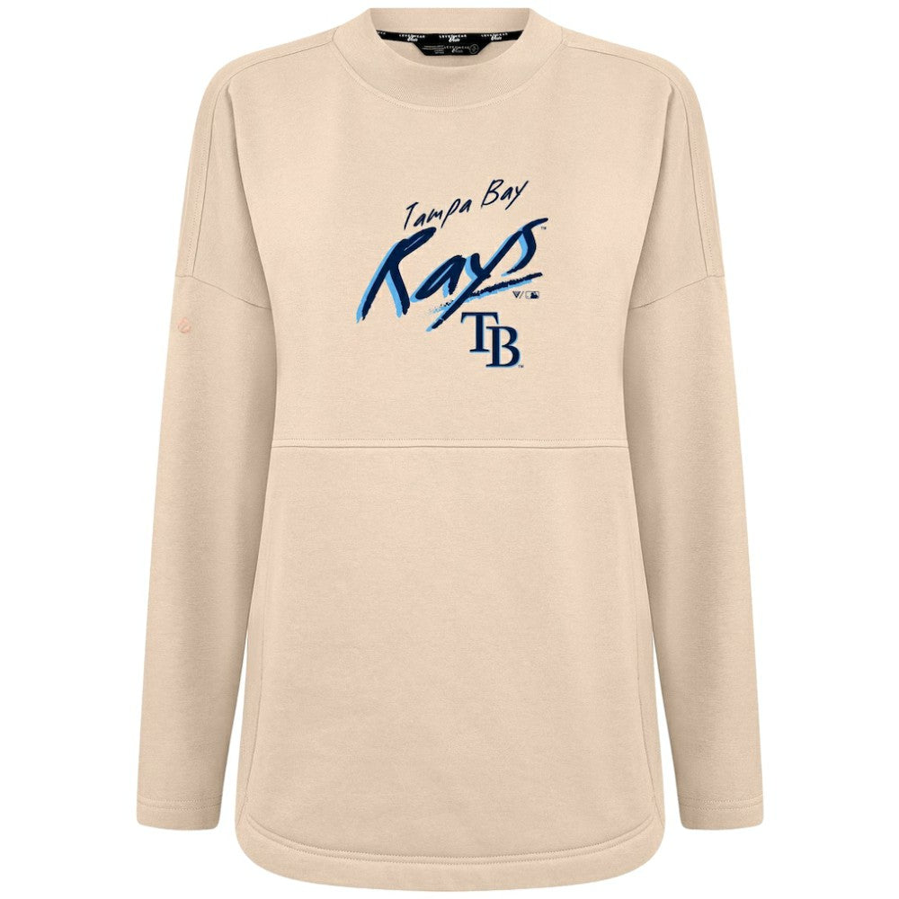 Khaki Tampa Bay Rays Levelwear Women's Oversized Beaudry Sizzle Top