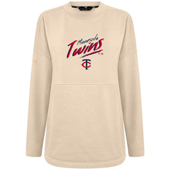 Khaki Minnesota Twins Levelwear Women's Oversized Beaudry Sizzle Top