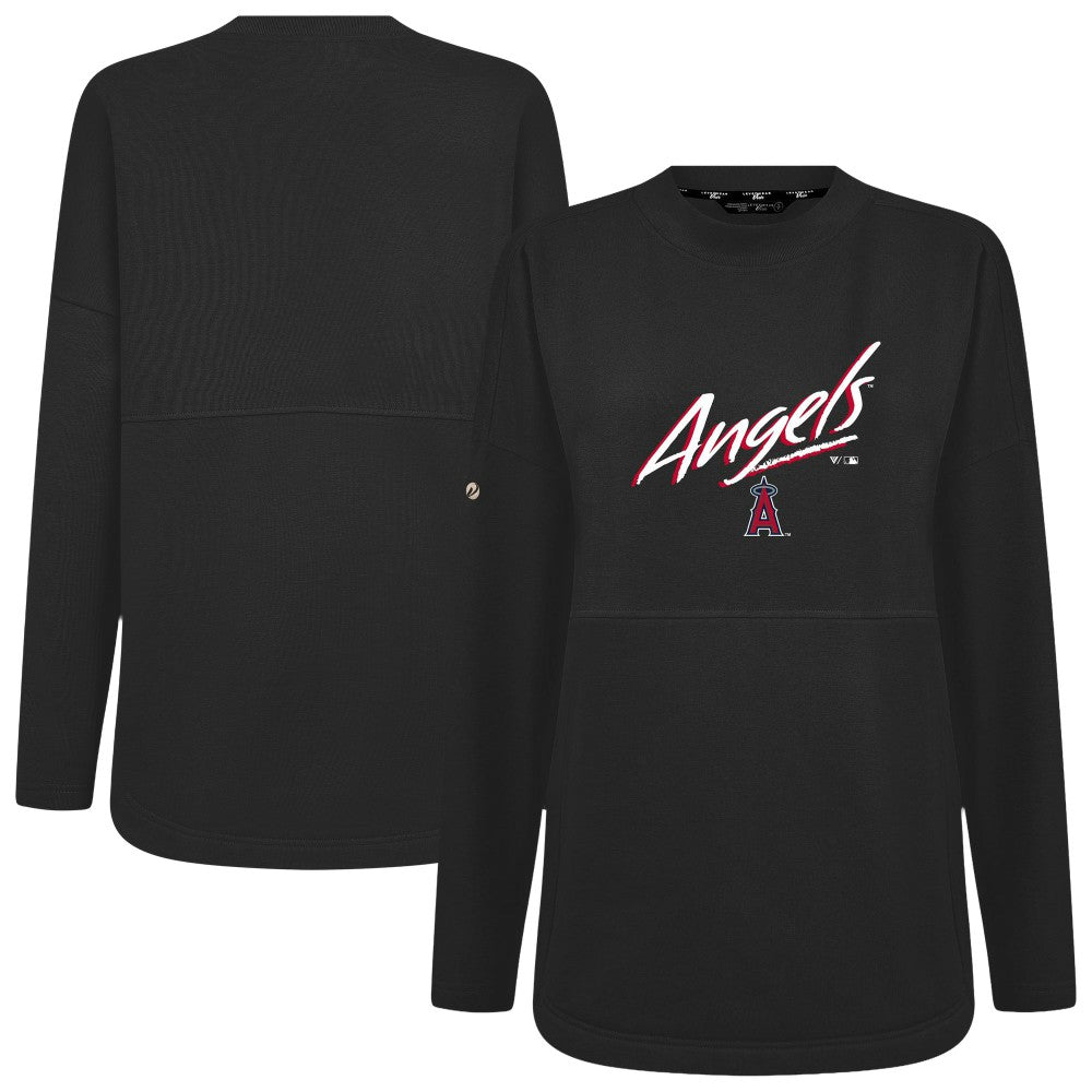 Black Los Angeles Angels Levelwear Women's Oversized Beaudry Sizzle Top