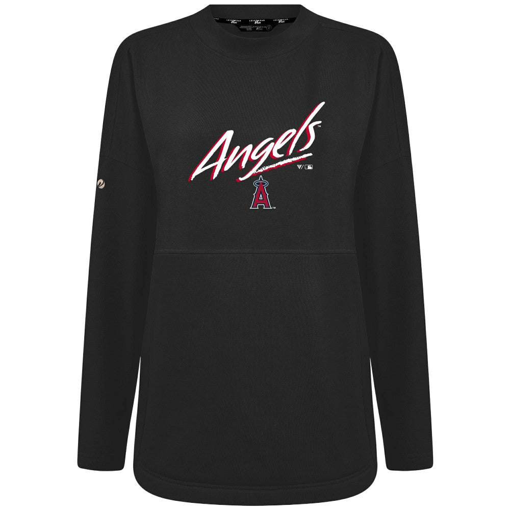 Black Los Angeles Angels Levelwear Women's Oversized Beaudry Sizzle Top