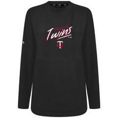 Black Minnesota Twins Levelwear Women's Oversized Beaudry Sizzle Top