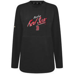 Black Boston Red Sox Levelwear Women's Oversized Beaudry Sizzle Top
