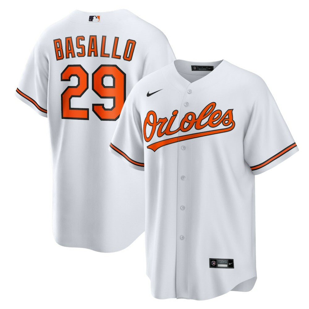 White Samuel Basallo Baltimore Orioles Nike  Youth Home Replica Jersey