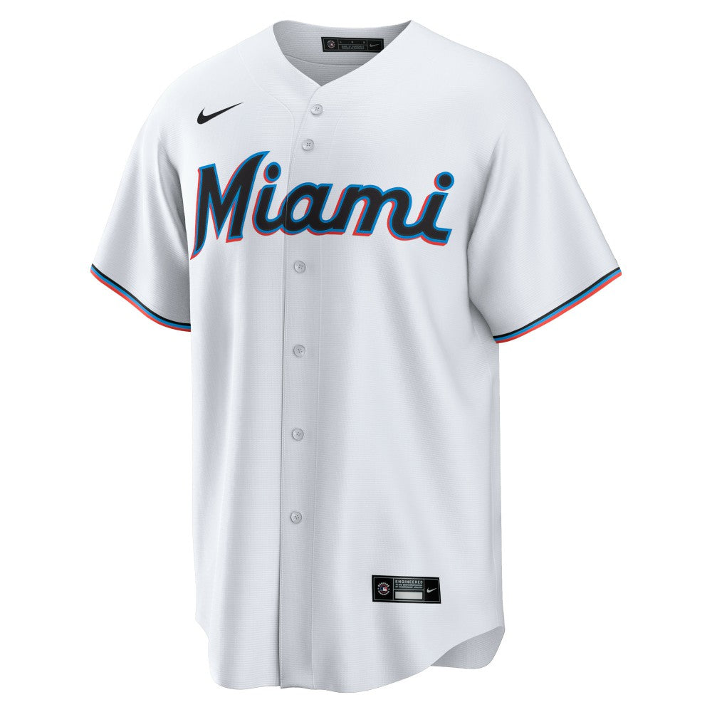 White Sandy Alcantara Miami Marlins Nike  Youth Home Replica Jersey
