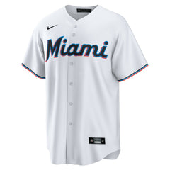 White Sandy Alcantara Miami Marlins Nike  Youth Home Replica Jersey