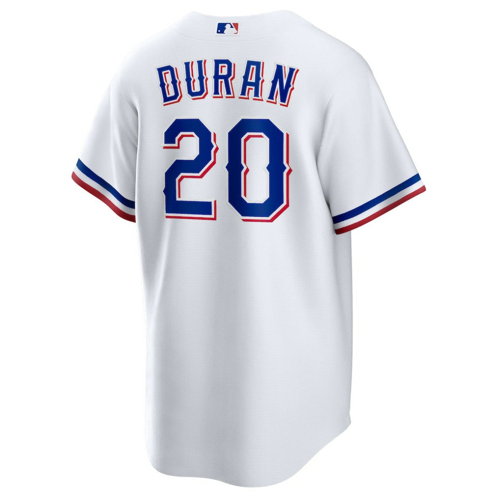 White Ezequiel Duran Texas Rangers Nike  Youth Home Replica Jersey