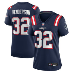 TreVeyon Henderson  Women's Game Jersey - New England Patriots Jerseys