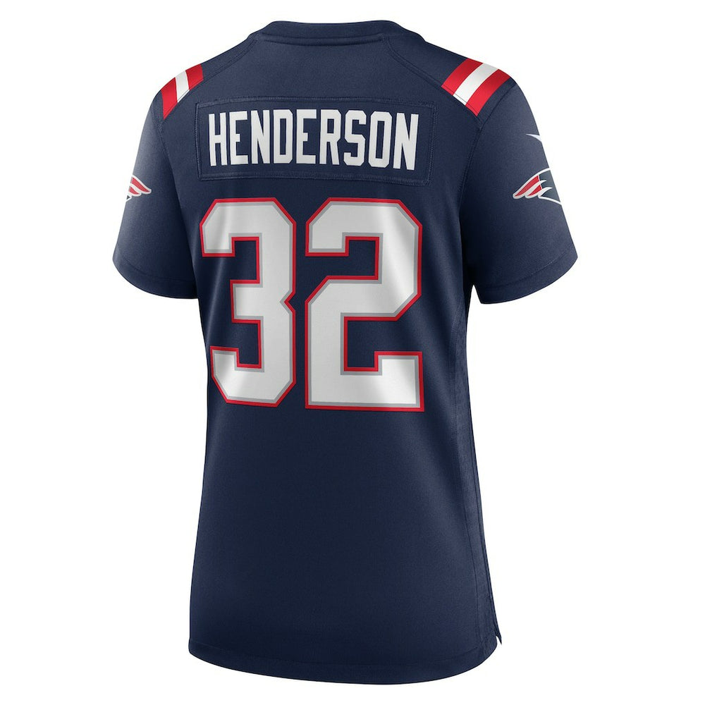 TreVeyon Henderson  Women's Game Jersey - New England Patriots Jerseys