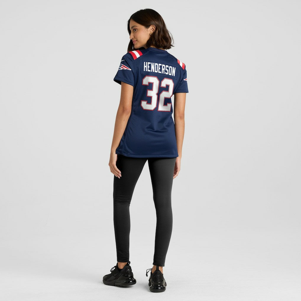 TreVeyon Henderson  Women's Game Jersey - New England Patriots Jerseys