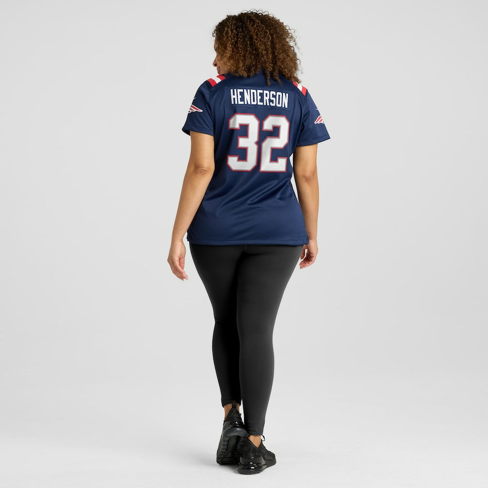 TreVeyon Henderson  Women's Game Jersey - New England Patriots Jerseys