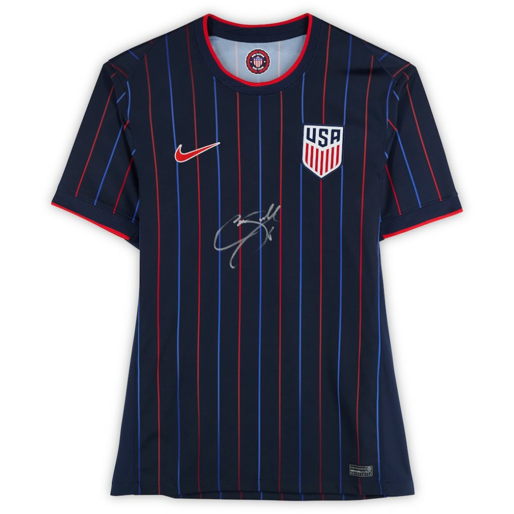 Cavan Sullivan USMNT Autographed 2025 Navy Replica Jersey