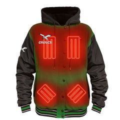 ActionHeat 5V Battery Heated Full-Snap Varsity Jacket - Philadelphia Eagles Jackets