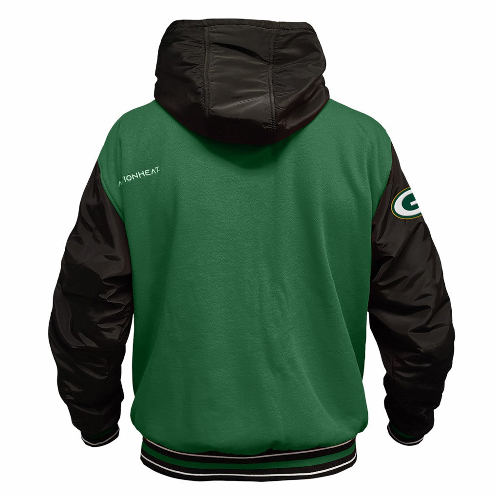 ActionHeat 5V Battery Heated Full-Snap Varsity Jacket - Green Bay Packers Jackets