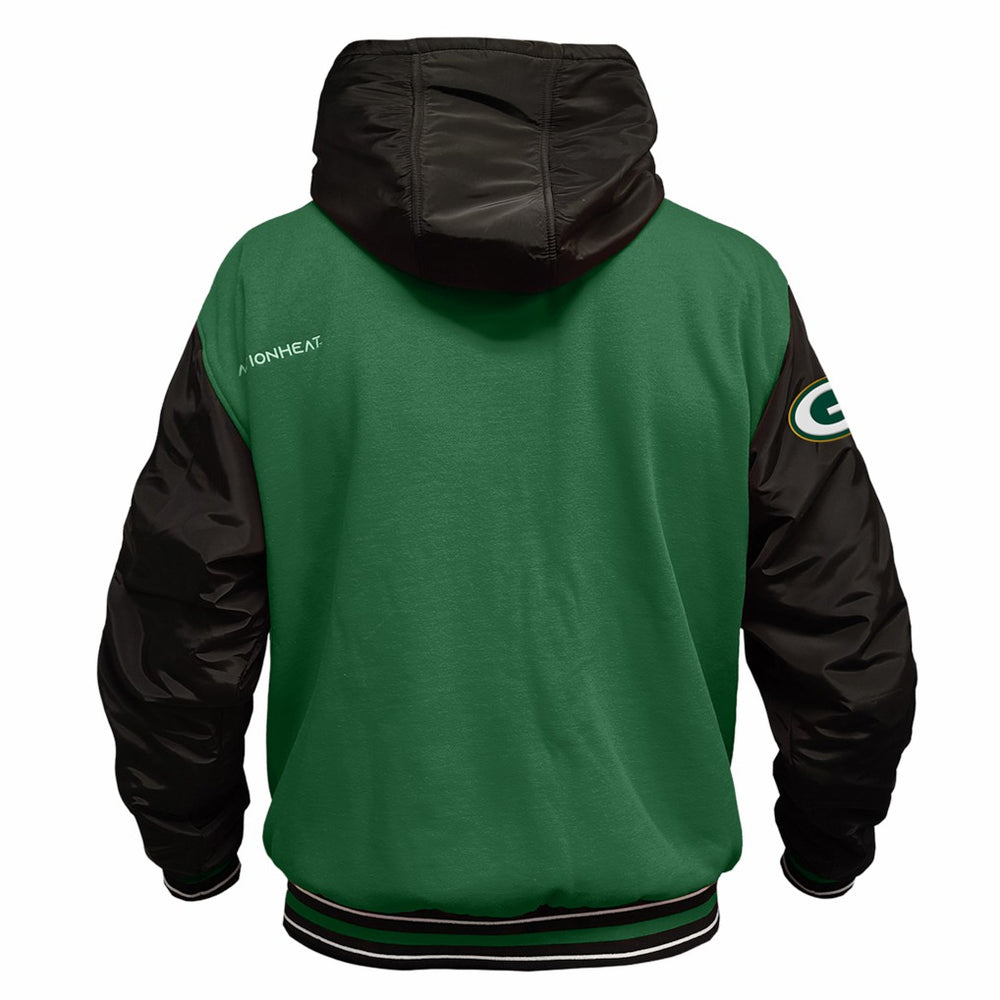 ActionHeat 5V Battery Heated Full-Snap Varsity Jacket - Green Bay Packers Jackets