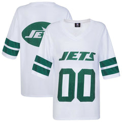 Cuce Women's Rhinestone V-Neck Tunic - New York Jets
