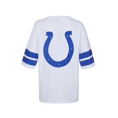 Cuce Women's Rhinestone V-Neck Tunic - Indianapolis Colts