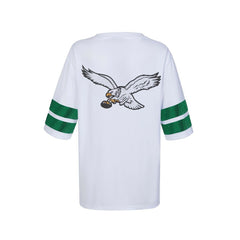 Cuce Women's Rhinestone V-Neck Tunic - Philadelphia Eagles