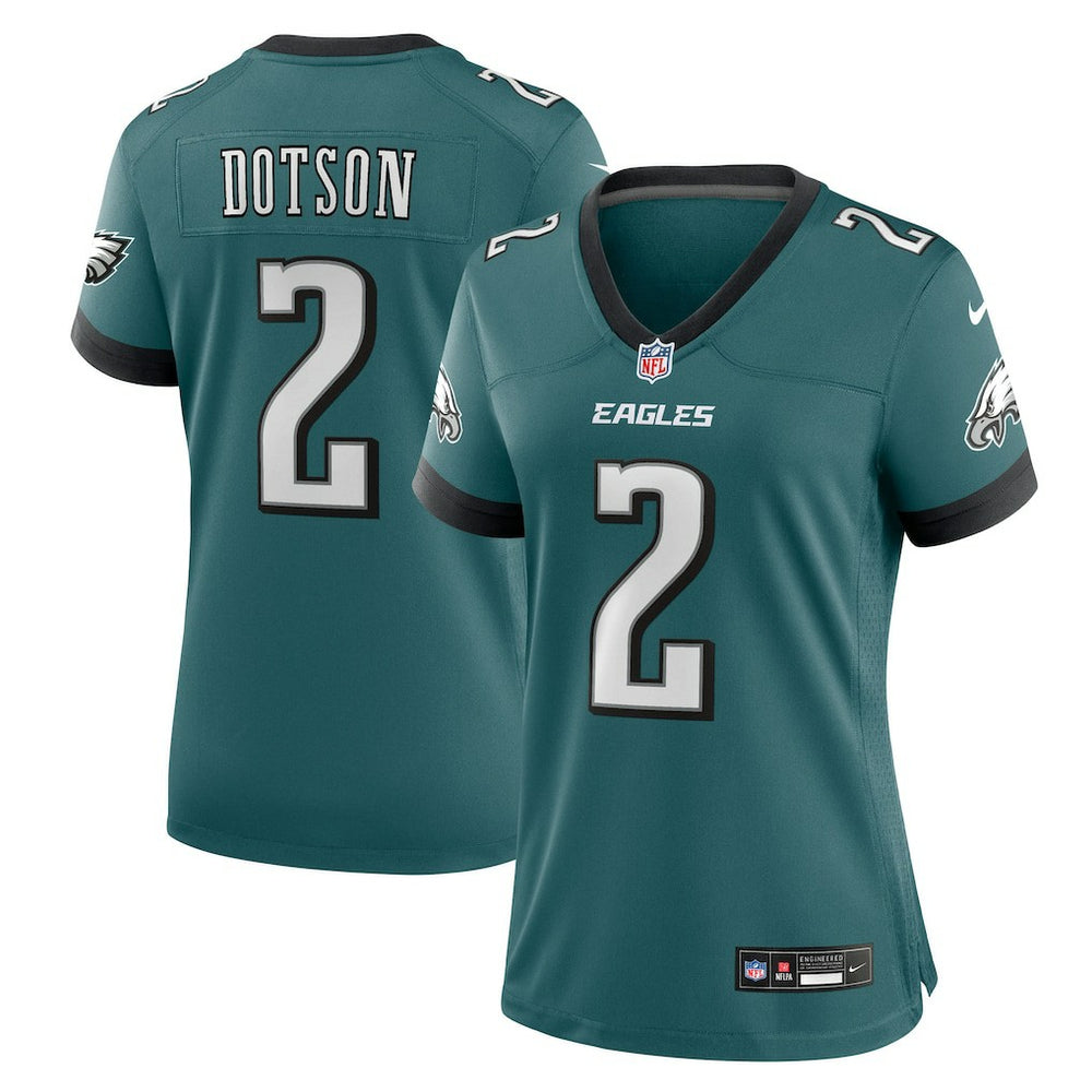 Jahan Dotson  Women's Team Game Jersey - Philadelphia Eagles Jerseys
