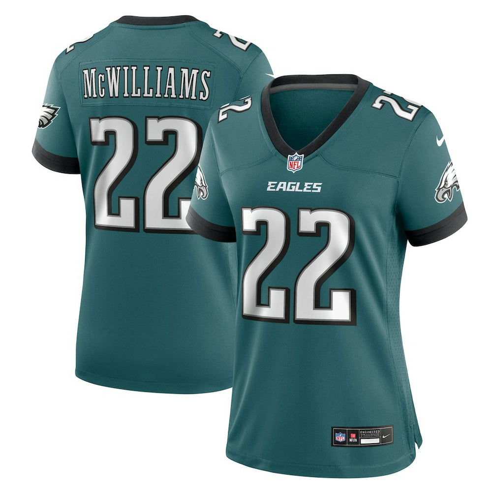 Mac McWilliams  Women's Team Game Jersey - Philadelphia Eagles Jerseys