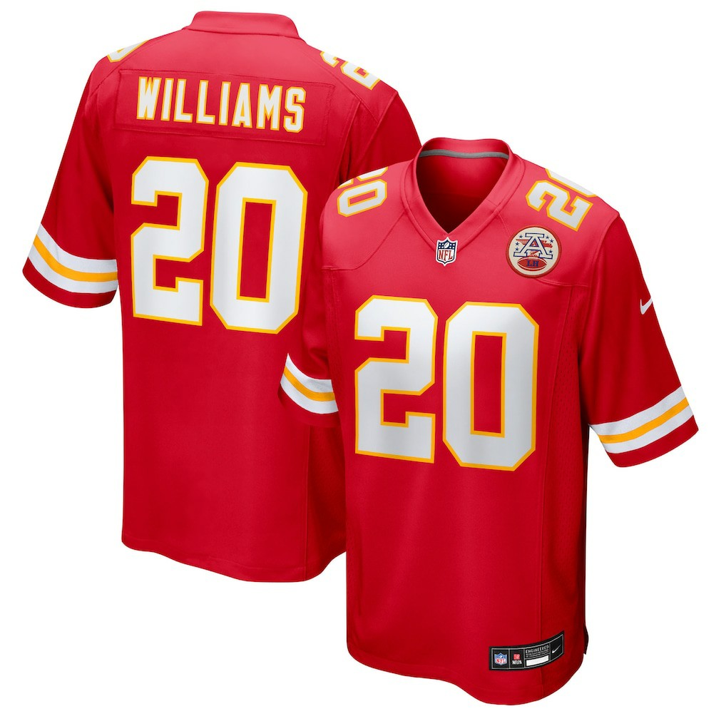 Nohl Williams  Team Game Jersey - Kansas City Chiefs Jerseys