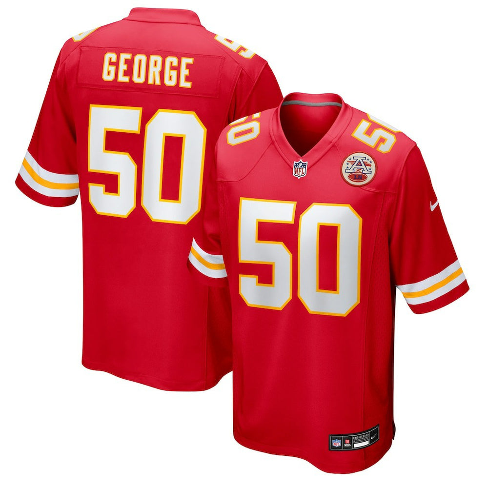 Brandon George  Team Game Jersey - Kansas City Chiefs Jerseys