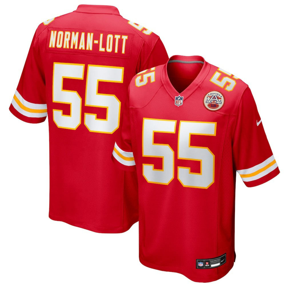 Omarr Norman-Lott  Team Game Jersey - Kansas City Chiefs Jerseys