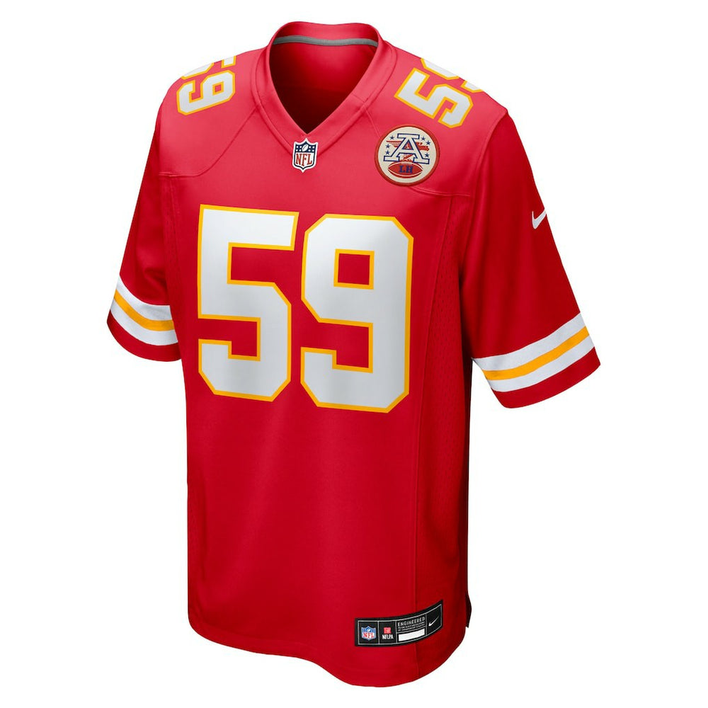 Cooper McDonald  Team Game Jersey - Kansas City Chiefs Jerseys