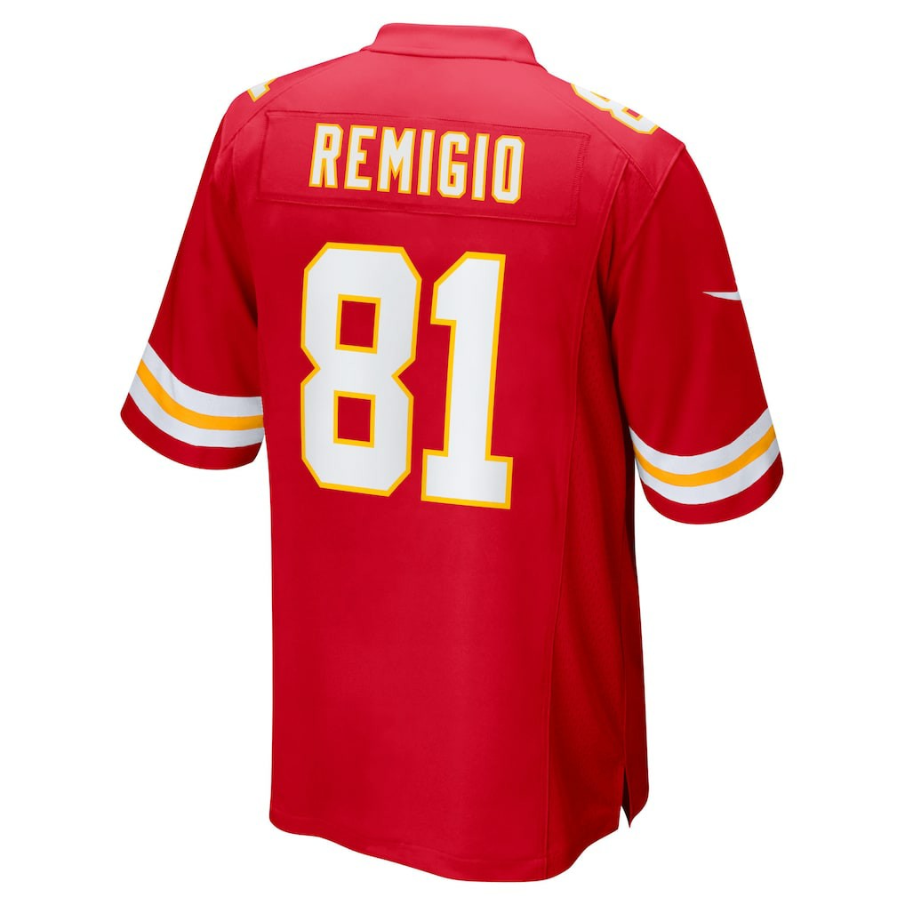 Nikko Remigio  Team Game Jersey - Kansas City Chiefs Jerseys