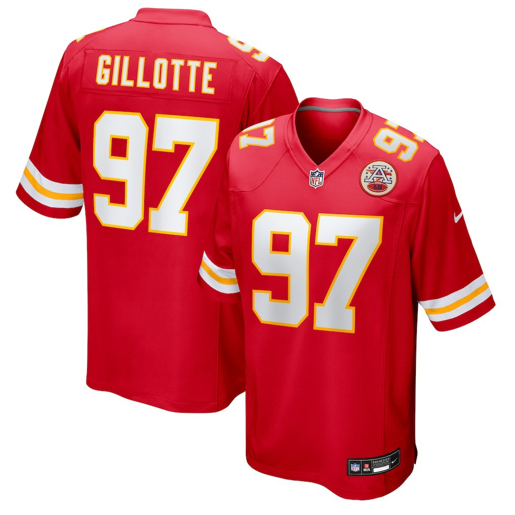 Ashton Gillotte  Team Game Jersey - Kansas City Chiefs Jerseys