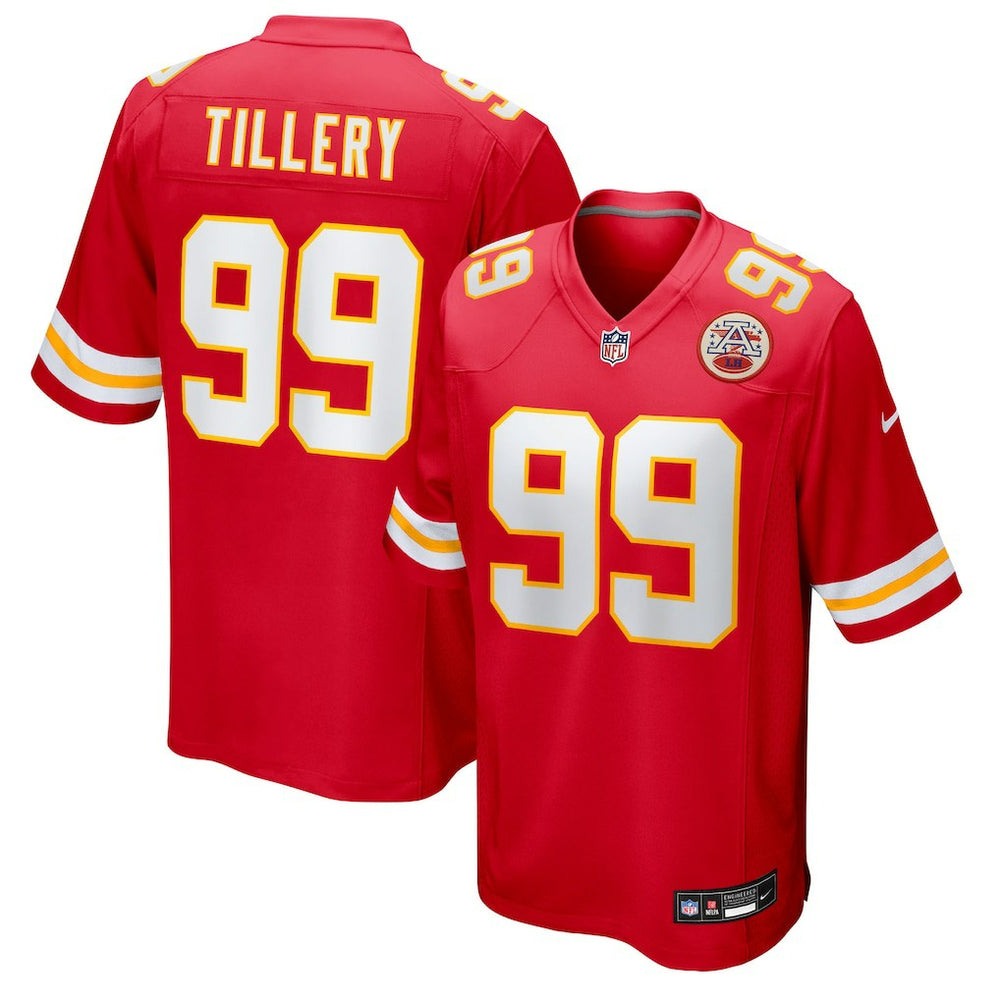 Jerry Tillery  Team Game Jersey - Kansas City Chiefs Jerseys