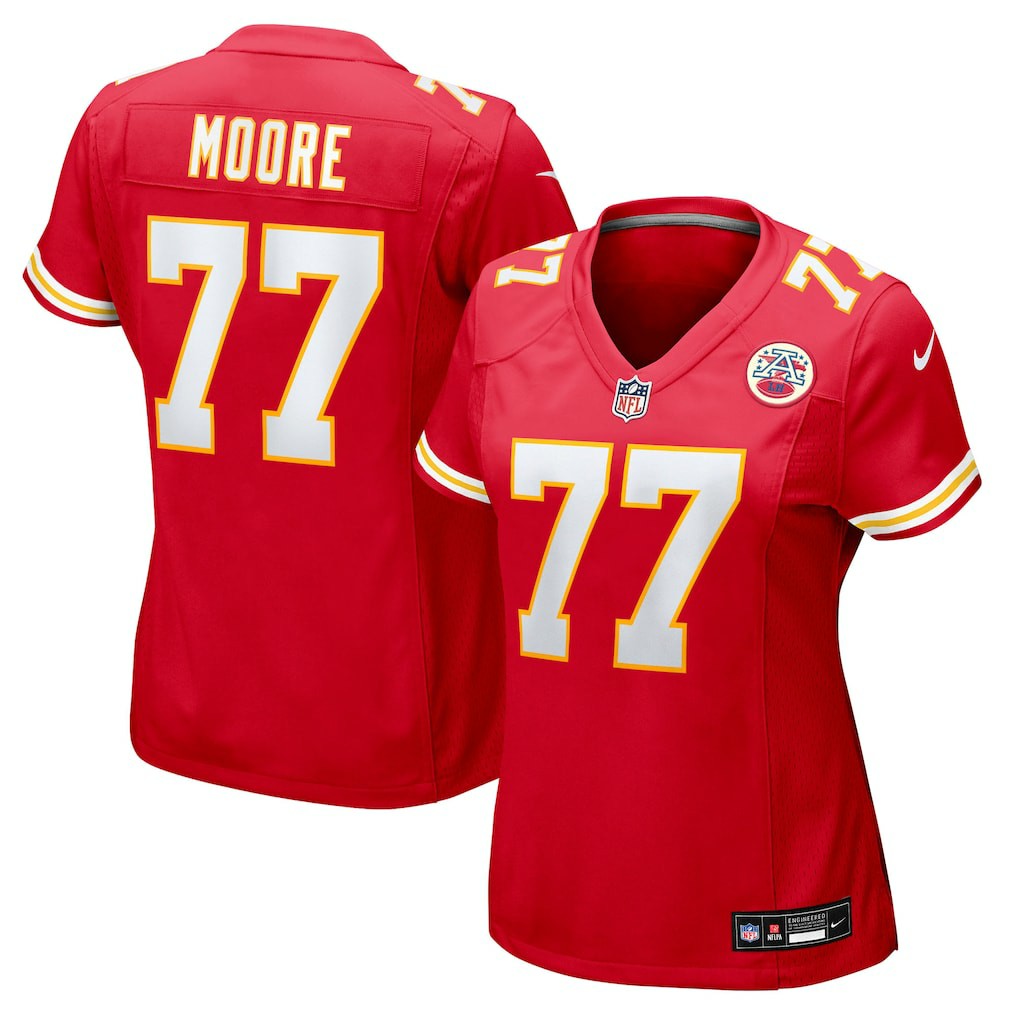 Jaylon Moore  Women's Team Game Jersey - Kansas City Chiefs Jerseys