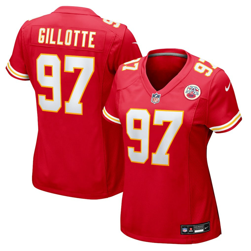 Ashton Gillotte  Women's Team Game Jersey - Kansas City Chiefs Jerseys