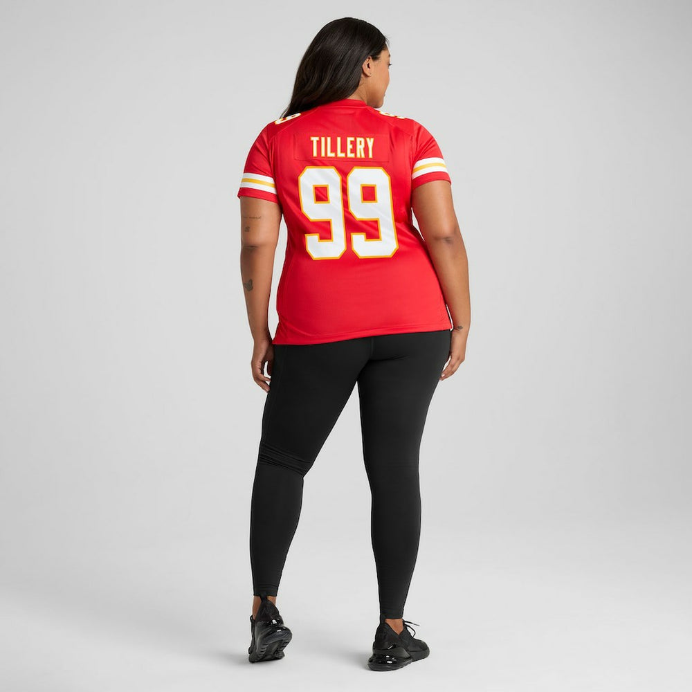 Jerry Tillery  Women's Team Game Jersey - Kansas City Chiefs Jerseys