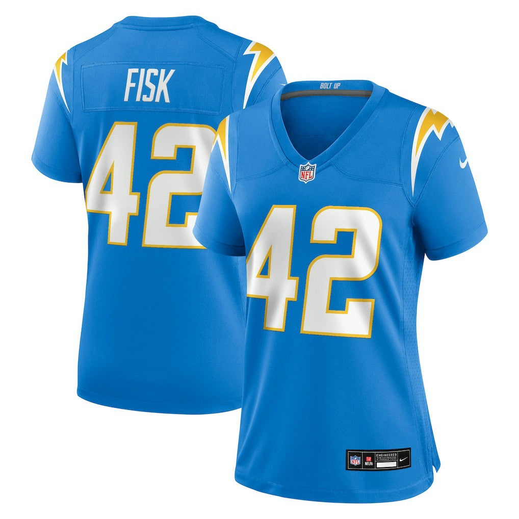 Tucker Fisk  Women's Team Game Jersey - Los Angeles Chargers Jerseys