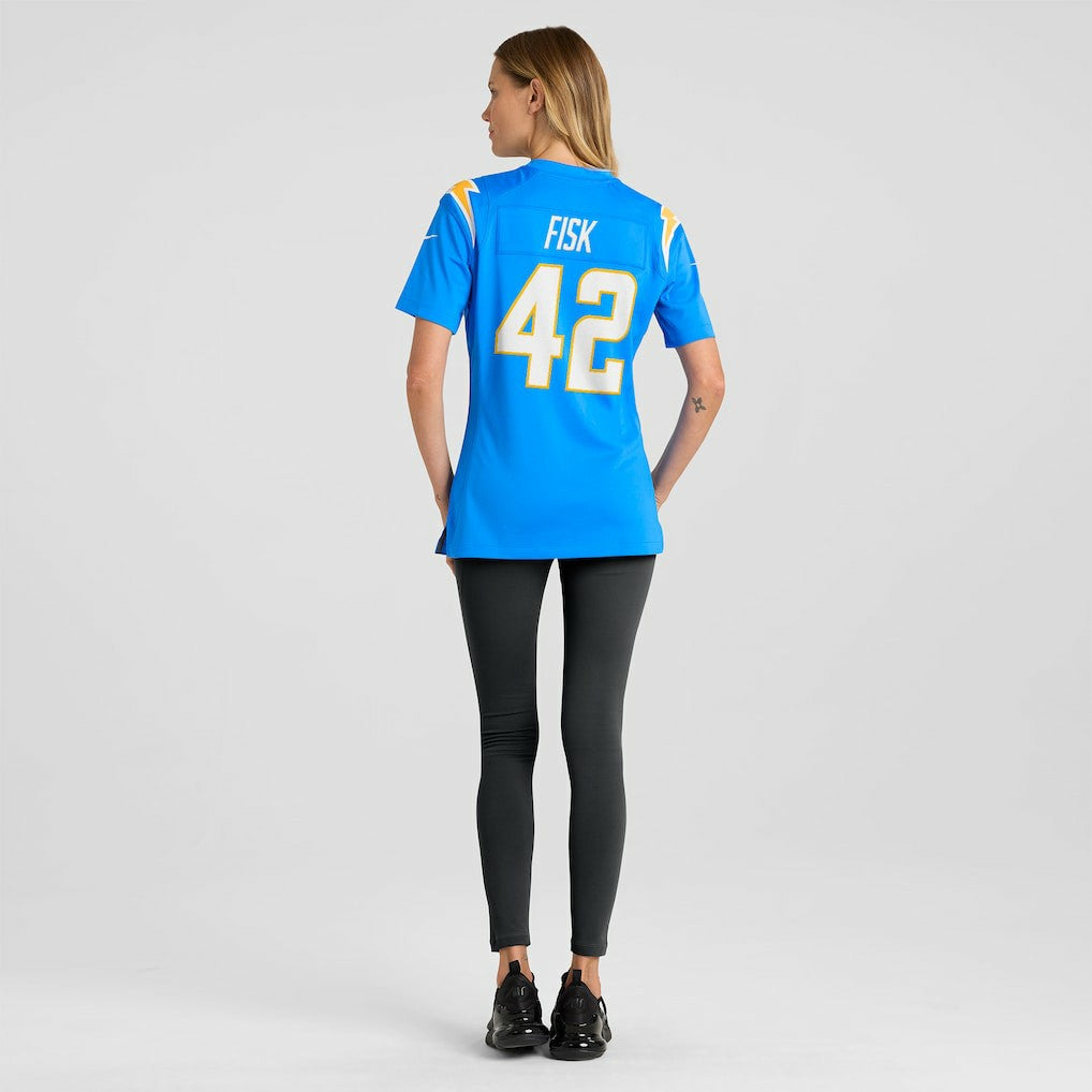 Tucker Fisk  Women's Team Game Jersey - Los Angeles Chargers Jerseys