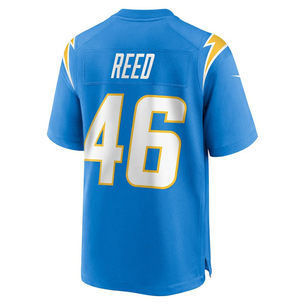 Nikko Reed  Team Game Jersey - Los Angeles Chargers Jerseys