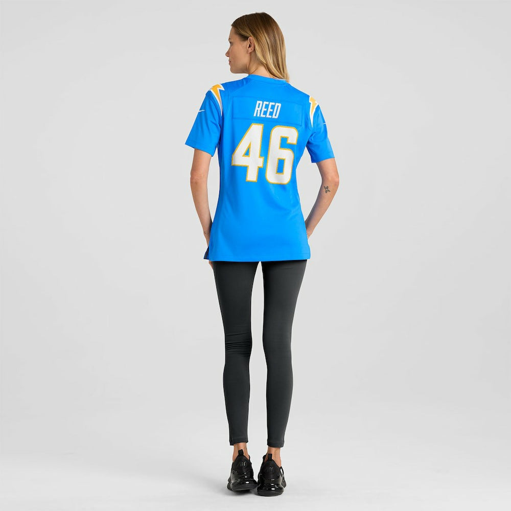 Nikko Reed  Women's Team Game Jersey - Los Angeles Chargers Jerseys