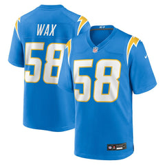 Marlowe Wax  Team Game Jersey - Los Angeles Chargers Jerseys