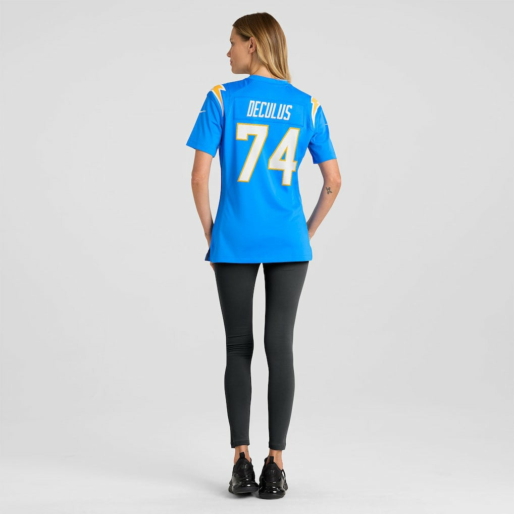 Austin Deculus  Women's Team Game Jersey - Los Angeles Chargers Jerseys