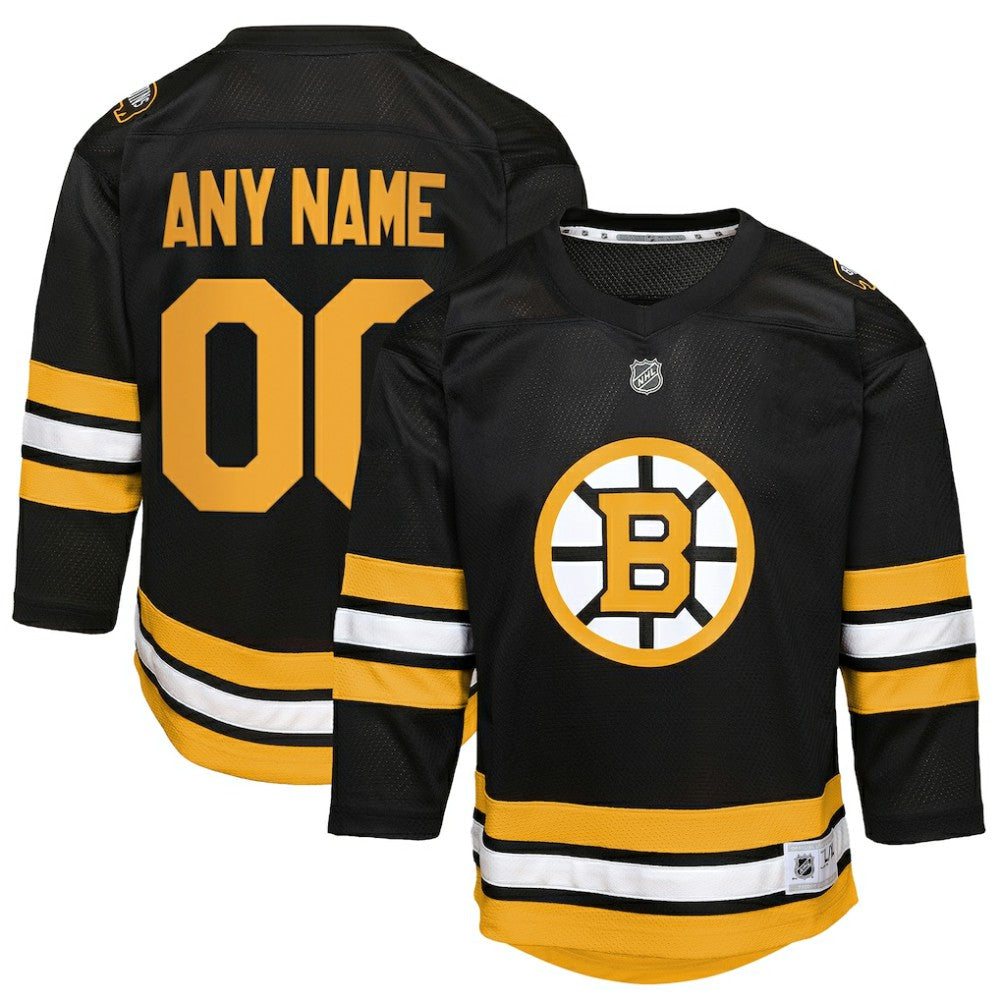 NHL Boston Bruins Youth Home Custom Replica Jersey