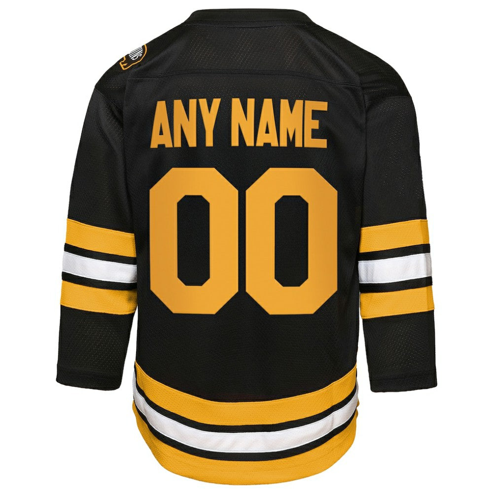 NHL Boston Bruins Youth Home Custom Replica Jersey