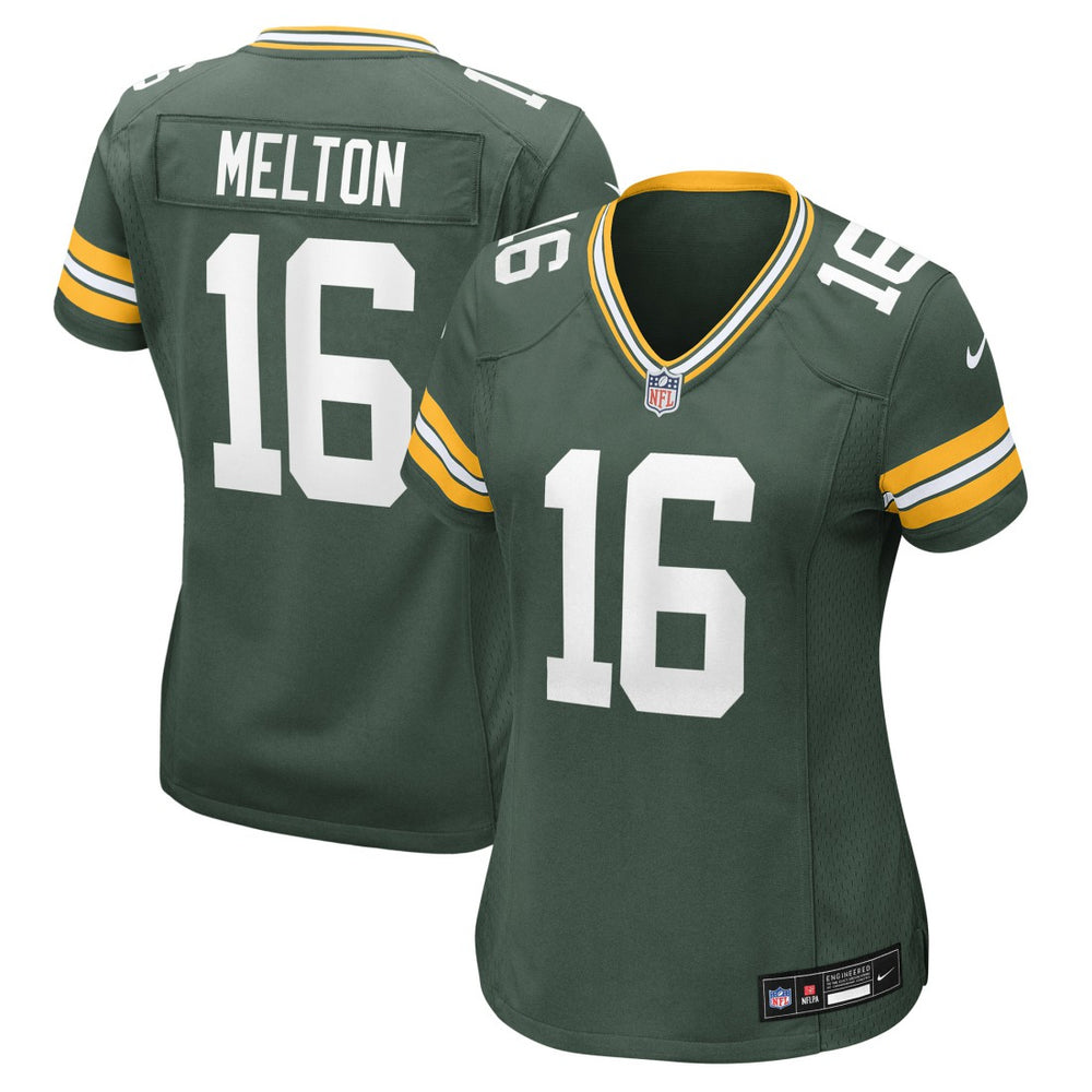 Bo Melton  Women's Team Game Jersey - Green Bay Packers Jerseys