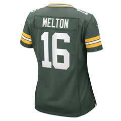 Bo Melton  Women's Team Game Jersey - Green Bay Packers Jerseys