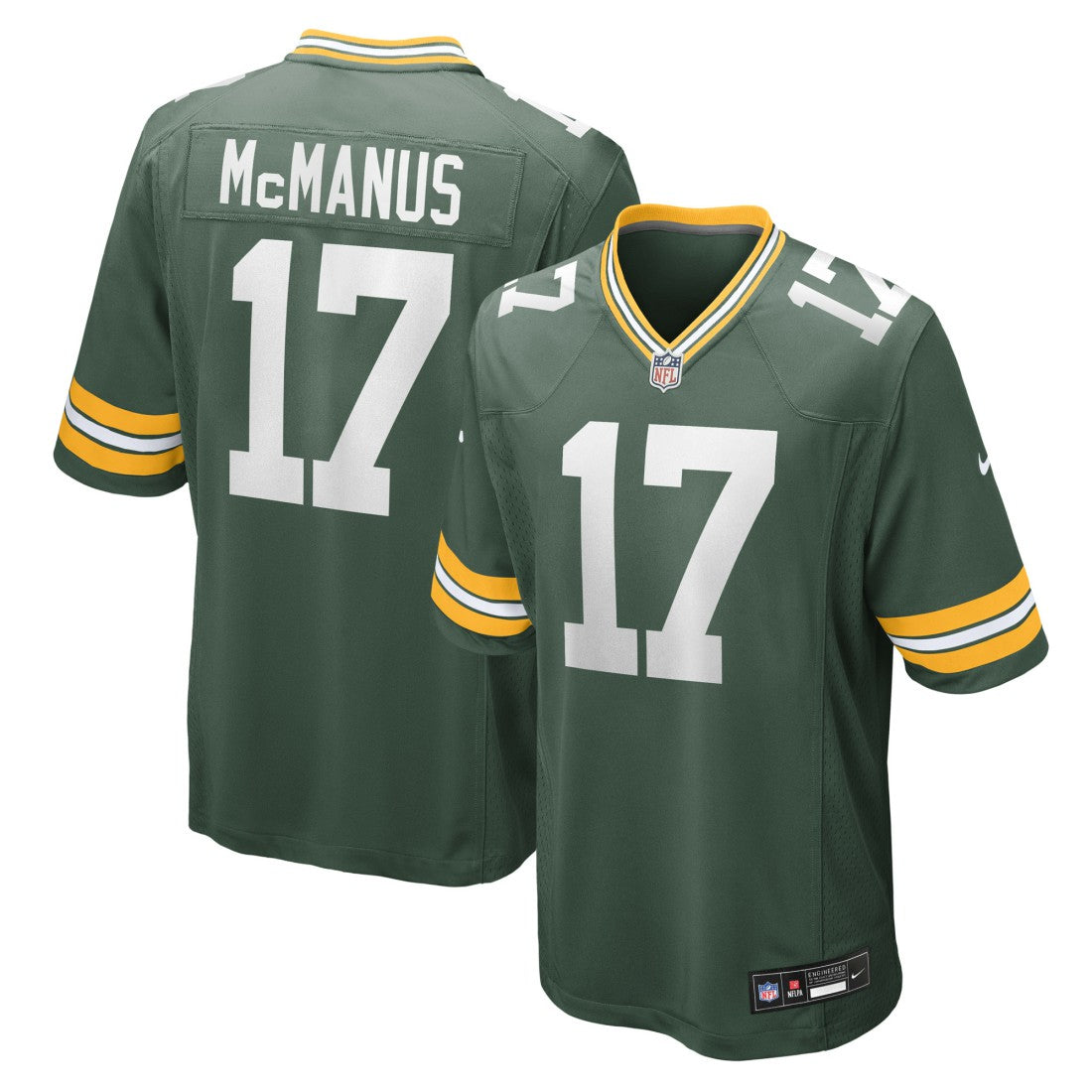 Brandon McManus  Team Game Jersey - Green Bay Packers Jerseys