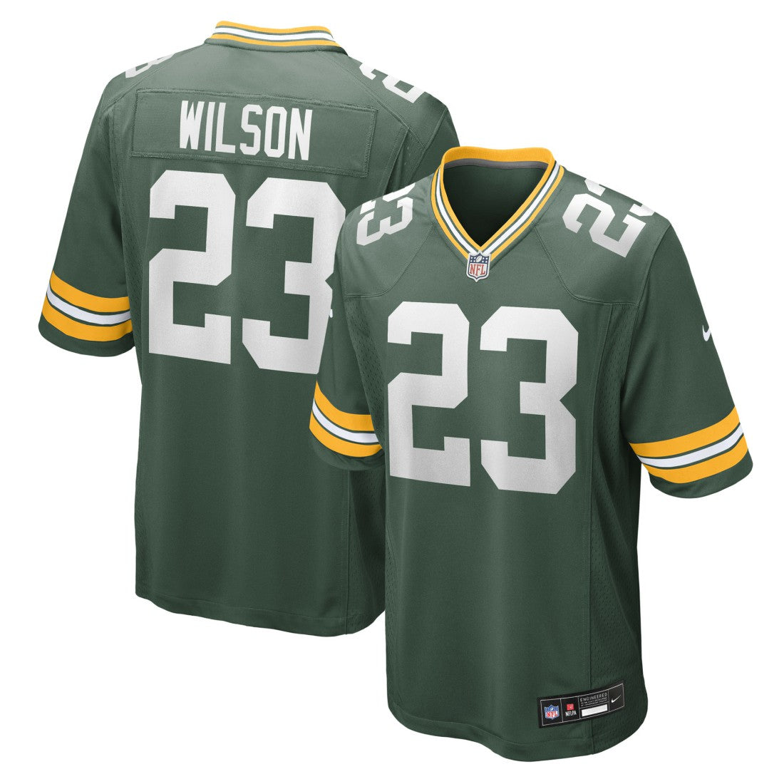 Emanuel Wilson  Team Game Jersey - Green Bay Packers Jerseys