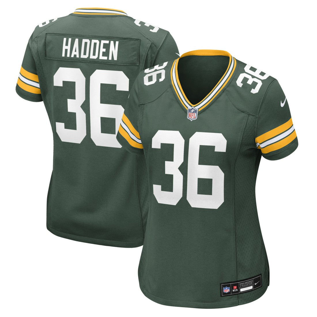 Kamal Hadden  Women's Team Game Jersey - Green Bay Packers Jerseys