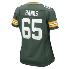 Aaron Banks  Women's Team Game Jersey - Green Bay Packers Jerseys