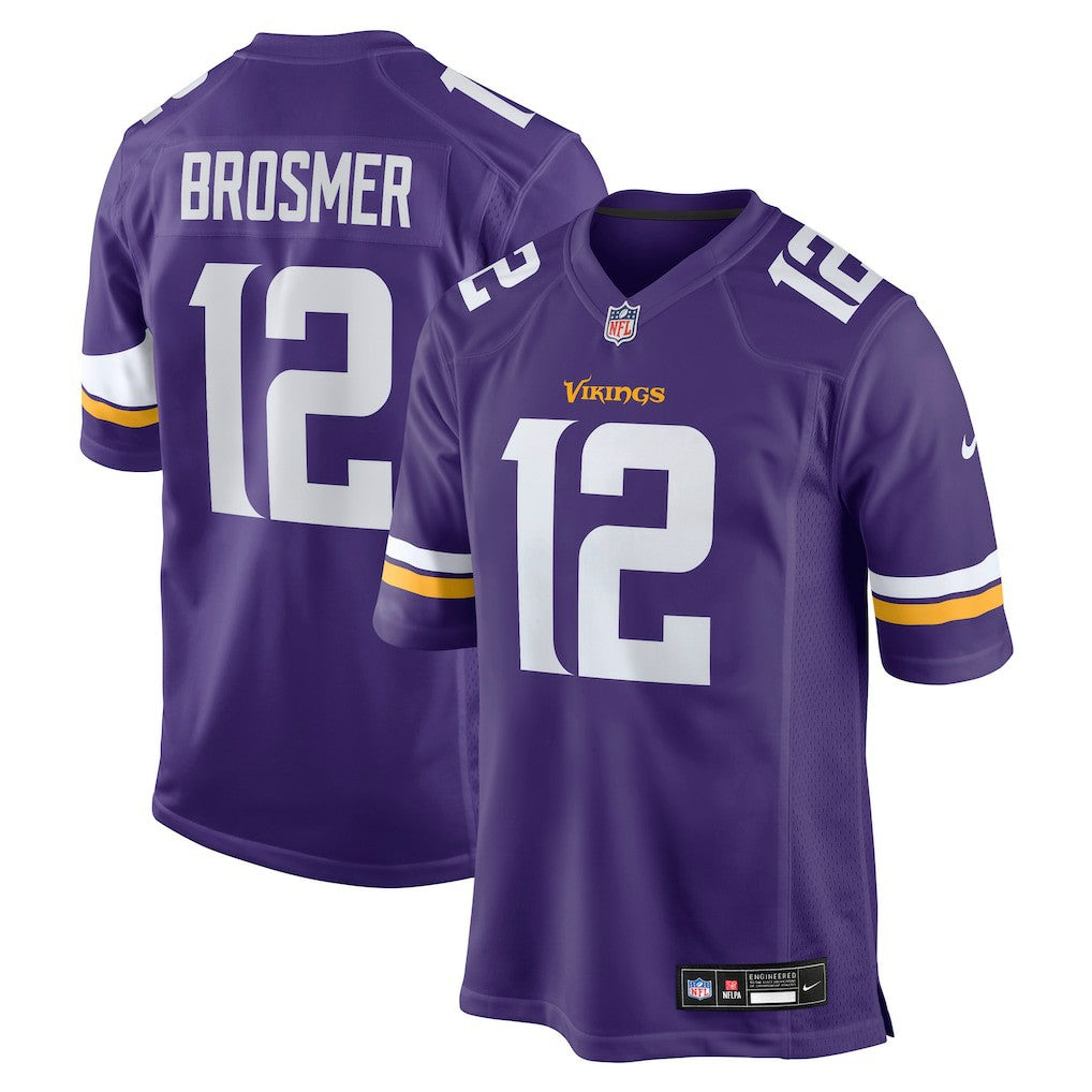Max Brosmer  Team Game Jersey - Minnesota Vikings Jerseys